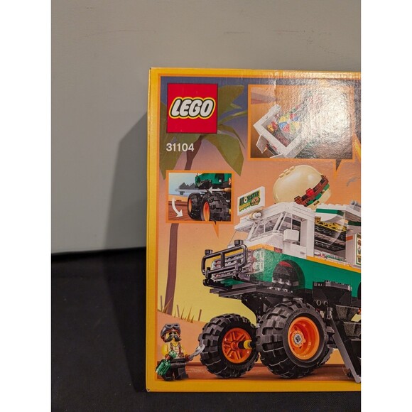 LEGO Creator 3-in-1 Monster Burger Truck (31104) Factory Sealed (Heavy Box Wear) - Picture 5 of 10